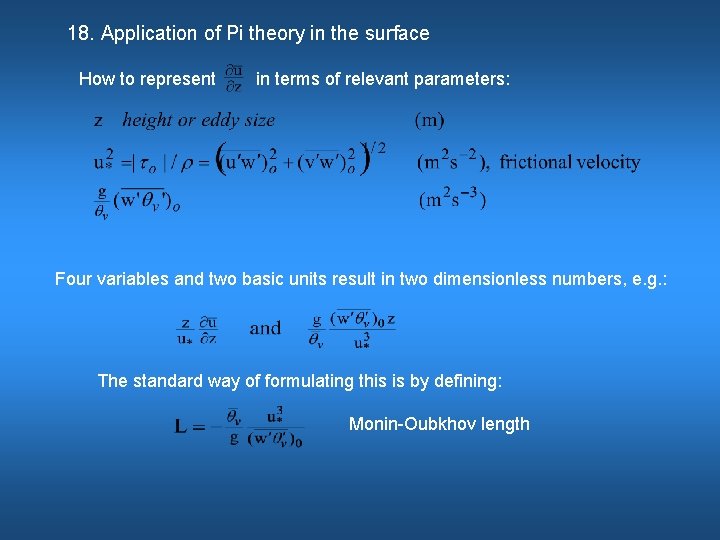 18. Application of Pi theory in the surface How to represent in terms of