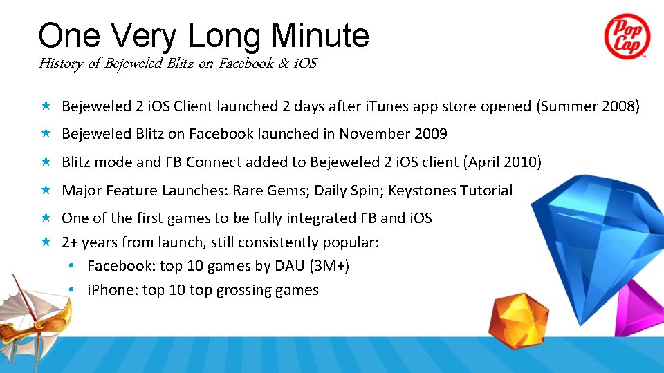 One Very Long Minute History of Bejeweled Blitz on Facebook & i. OS Bejeweled