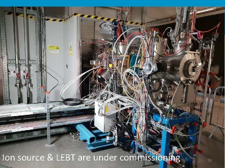 Ion source & LEBT are under commissioning 18 