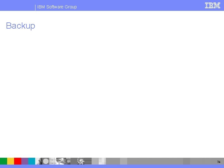IBM Software Group Backup 74 