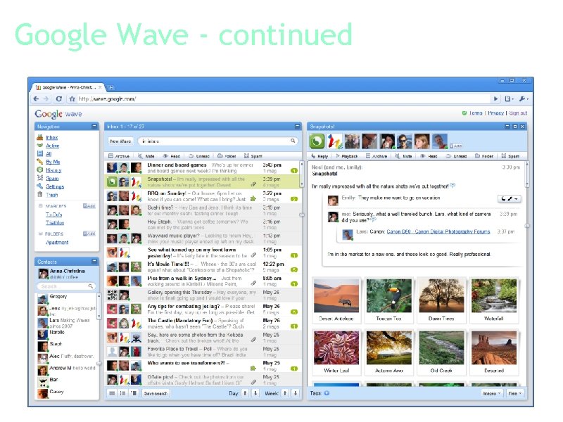 Google Wave - continued 