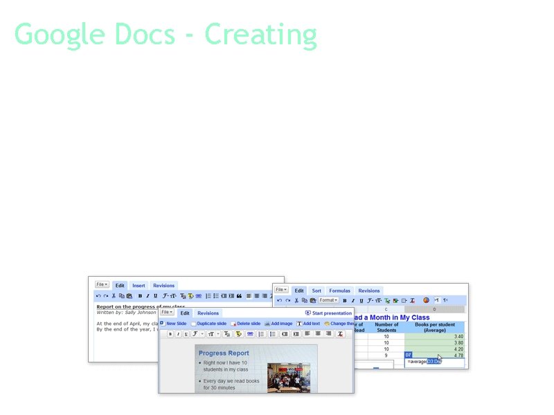 Google Docs - Creating Create basic documents from scratch or start from a template.