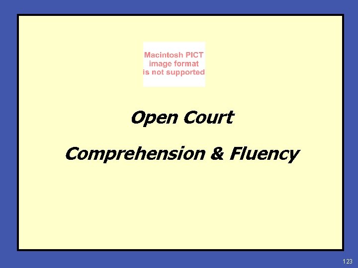 Open Court Comprehension & Fluency 123 