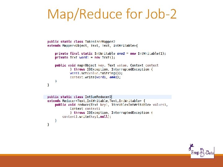 Map/Reduce for Job-2 