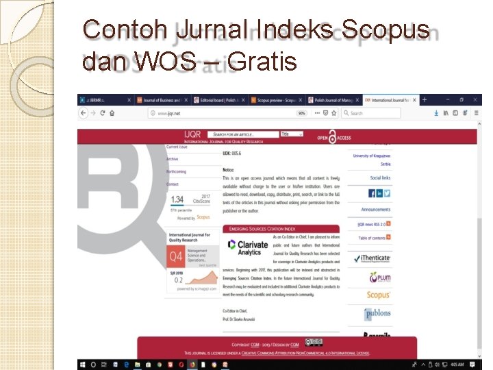 Contoh Jurnal Indeks Scopus dan WOS – Gratis 