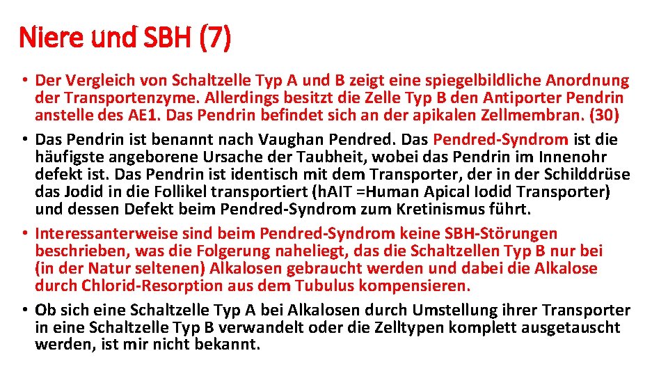 Niere und SBH (7) • Der Vergleich von Schaltzelle Typ A und B zeigt