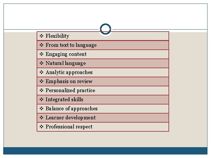 v Flexibility v From text to language v Engaging content v Natural language v