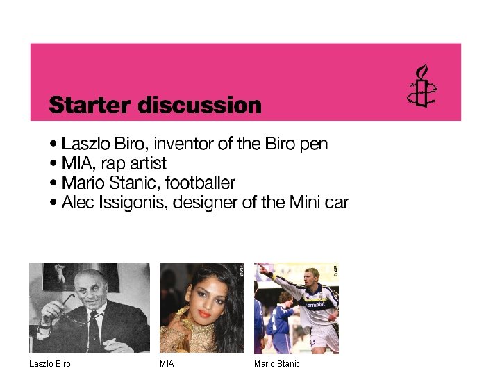 Laszlo Biro MIA Mario Stanic 