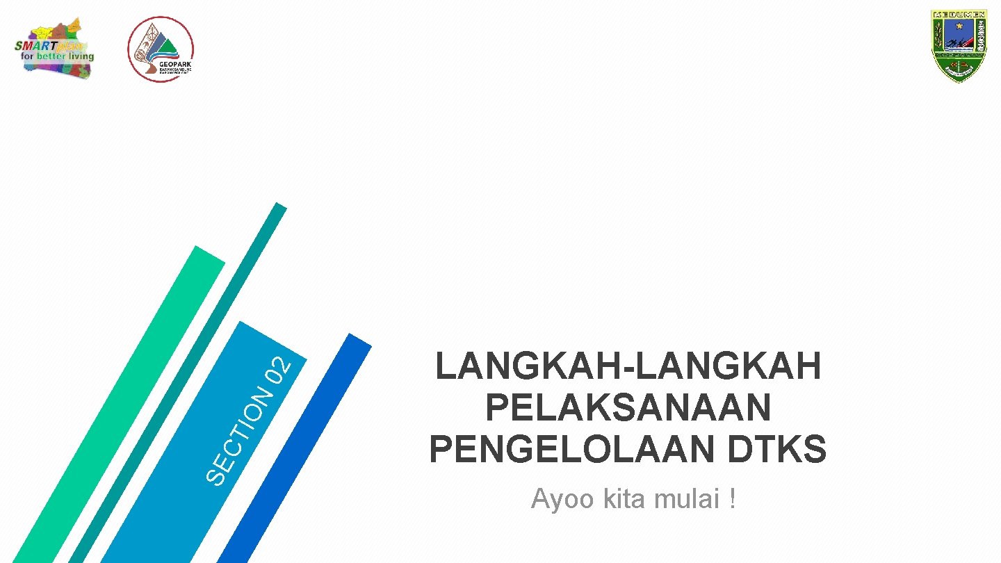 02 IO N CT SE LANGKAH-LANGKAH PELAKSANAAN PENGELOLAAN DTKS Ayoo kita mulai ! 