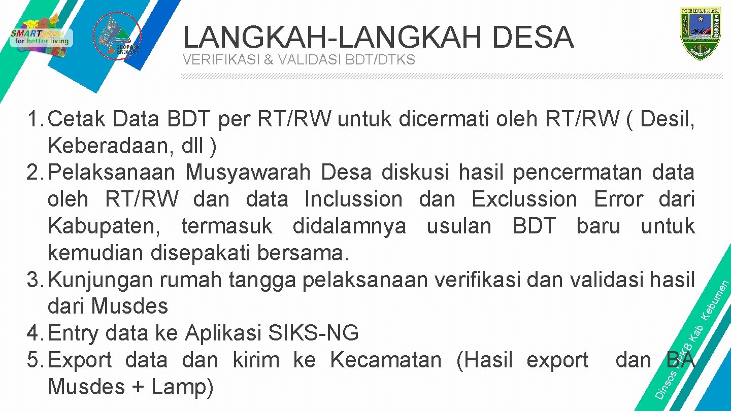 LANGKAH-LANGKAH DESA Din so s. P PK BK eb um e ab. K 1.