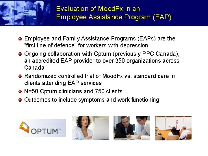 Evaluation of Mood. Fx in an Employee Assistance Program (EAP) Employee and Family Assistance