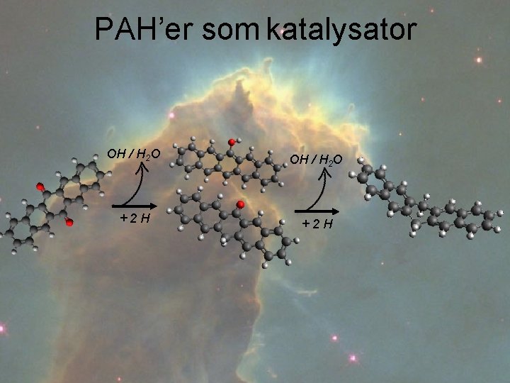 PAH’er som katalysator OH / H 2 O +2 H 