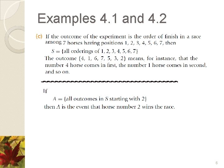 Examples 4. 1 and 4. 2 6 