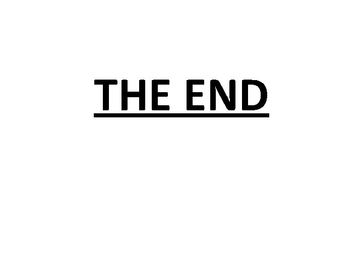 THE END 