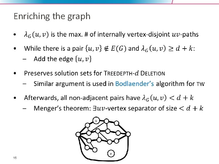 Enriching the graph • 15 