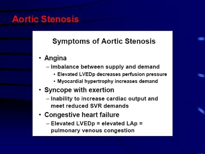 Aortic Stenosis Aortic Stenosis