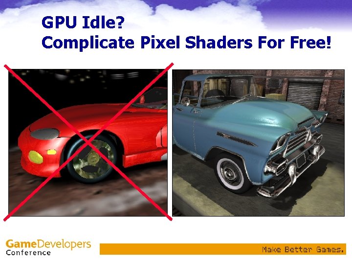 GPU Idle? Complicate Pixel Shaders For Free! 