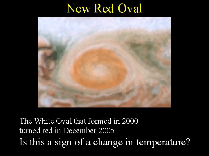 New Red Oval The White Oval that formed in 2000 turned red in December