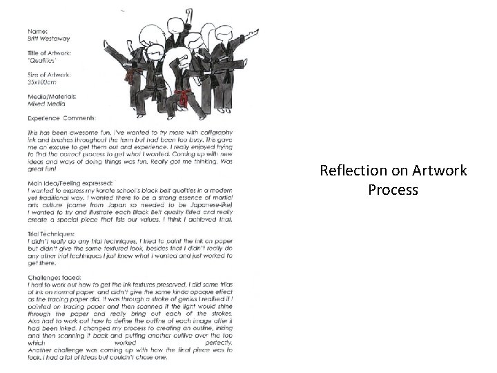 Reflection on Artwork Process 