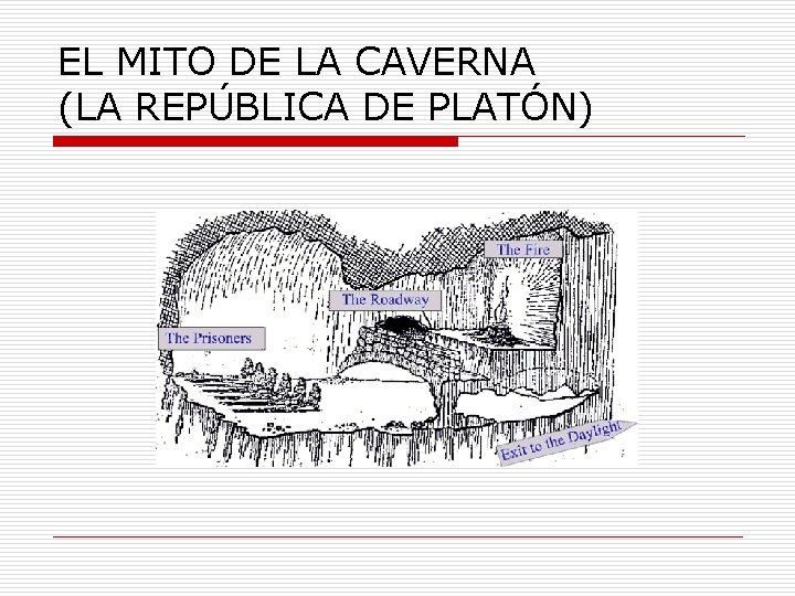 EL MITO DE LA CAVERNA (LA REPÚBLICA DE PLATÓN) 