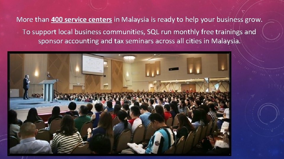 More than 400 service centers in Malaysia is ready to help your business grow.