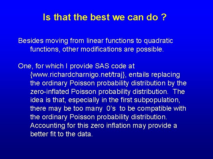 Is that the best we can do ? Besides moving from linear functions to