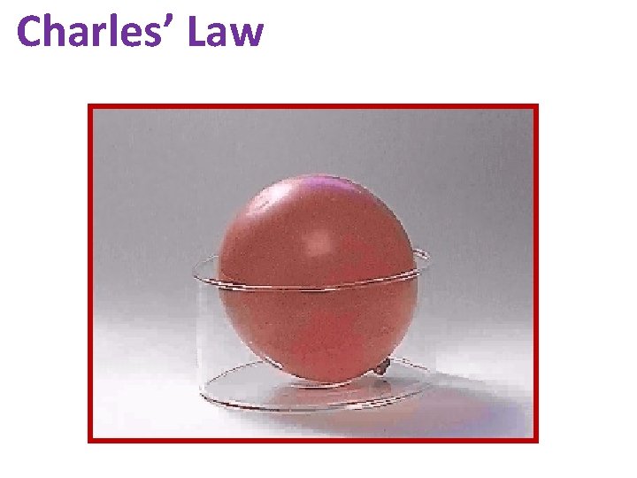 Charles’ Law 