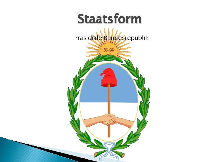 Staatsform Präsidiale Bundesrepublik 