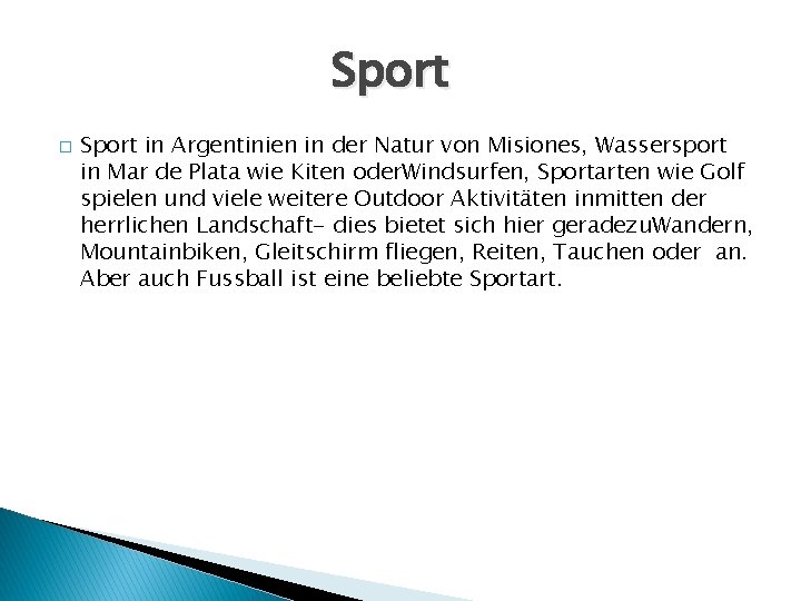 Sport � Sport in Argentinien in der Natur von Misiones, Wassersport in Mar de