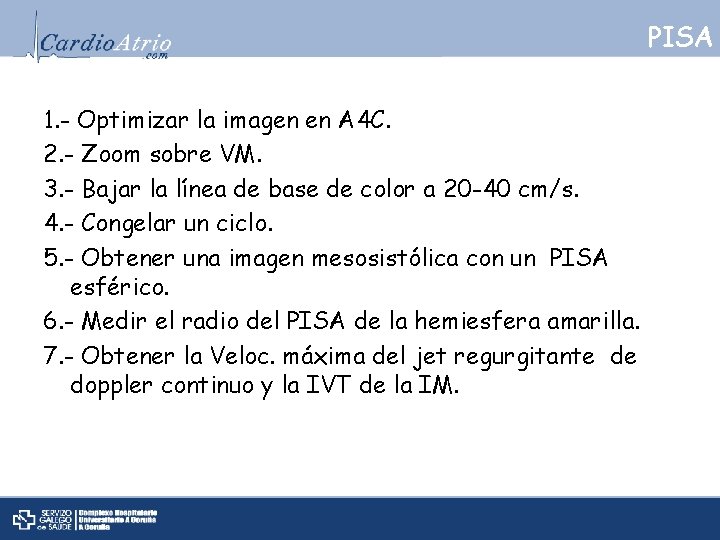 PISA 1. - Optimizar la imagen en A 4 C. 2. - Zoom sobre