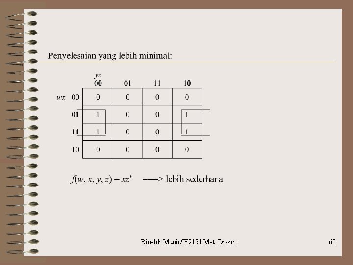 Rinaldi Munir/IF 2151 Mat. Diskrit 68 