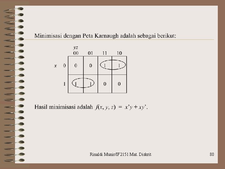 Rinaldi Munir/IF 2151 Mat. Diskrit 80 