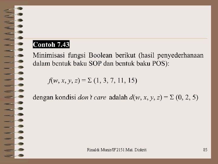 Rinaldi Munir/IF 2151 Mat. Diskrit 85 