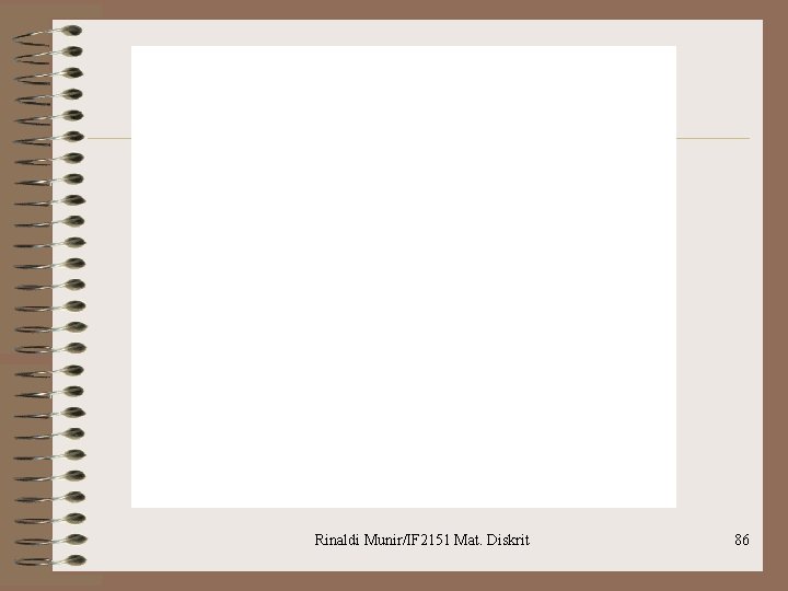 Rinaldi Munir/IF 2151 Mat. Diskrit 86 