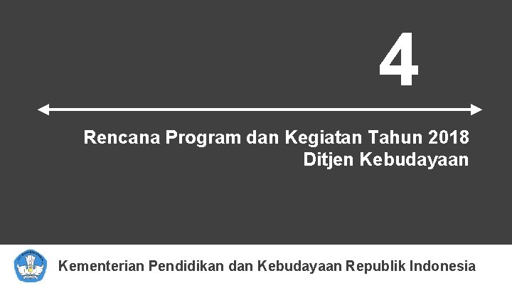 4 Rencana Program dan Kegiatan Tahun 2018 Ditjen Kebudayaan Kementerian Pendidikan dan Kebudayaan Republik