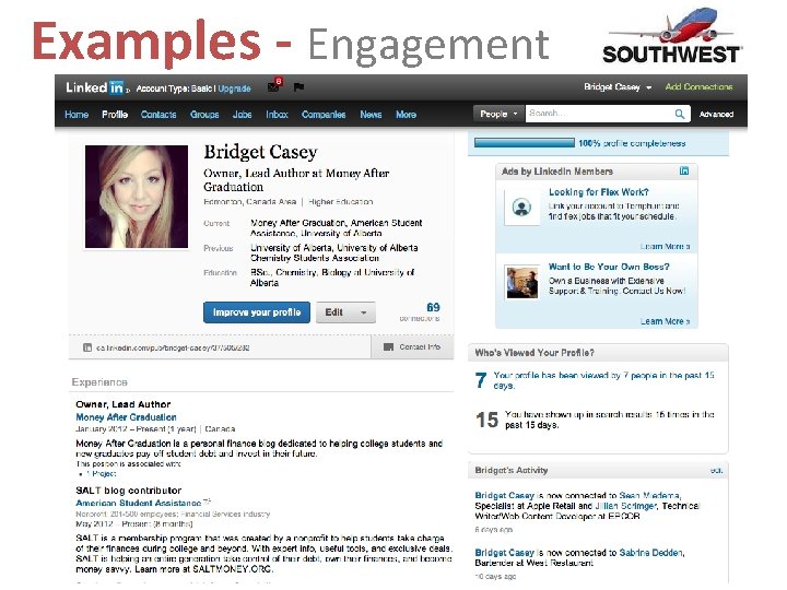 Examples - Engagement Examples - Engagement