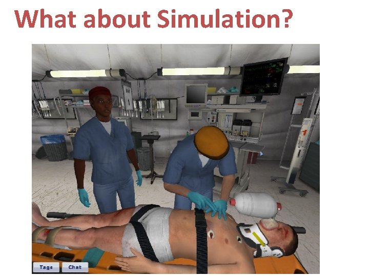 What about Simulation? What about Simulation?