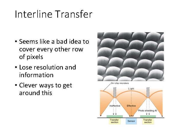 Interline Transfer • Seems like a bad idea to cover every other row of Interline Transfer • Seems like a bad idea to cover every other row of