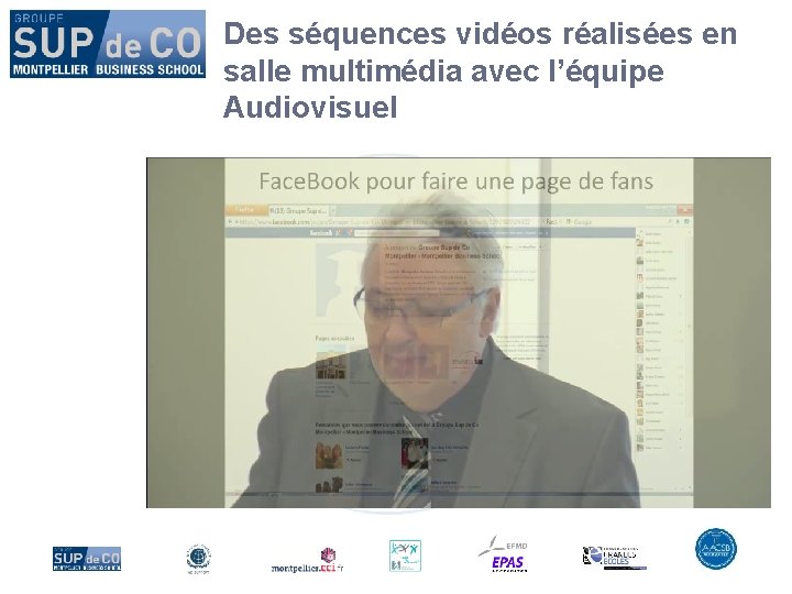 Des séquences vidéos réalisées en salle multimédia avec l’équipe Audiovisuel 