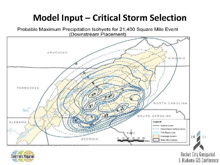 Model Input – Critical Storm Selection 