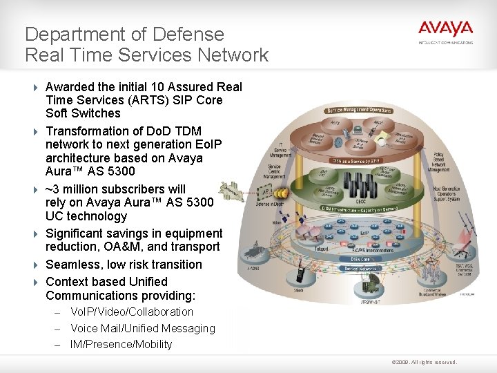 Department of Defense Real Time Services Network Awarded the initial 10 Assured Real Time