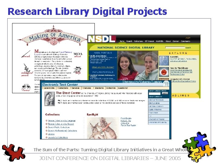 THE SUM OF THE PARTS Turning Digital Library