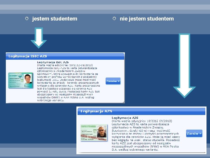  jestem studentem nie jestem studentem 