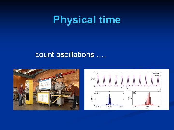 Physical time count oscillations …. 