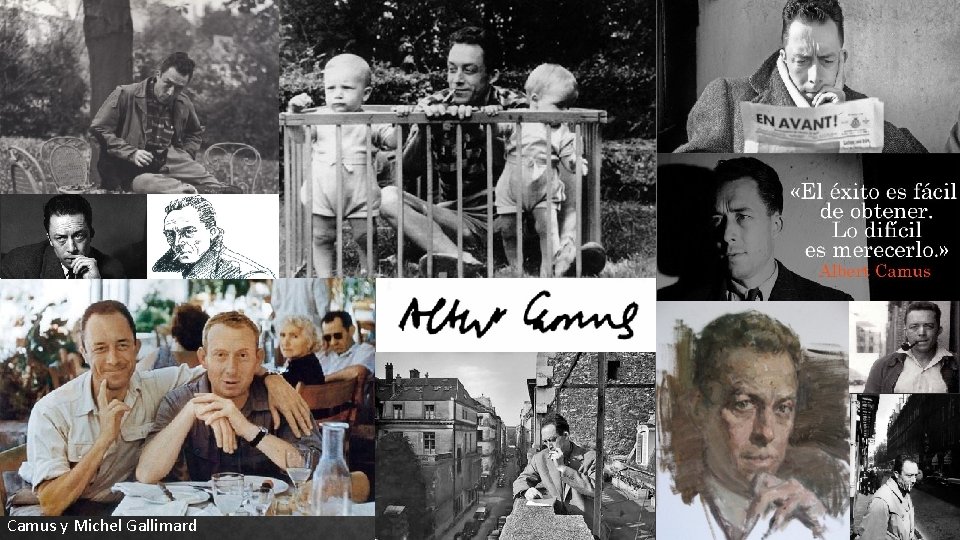 Camus y Michel Gallimard 