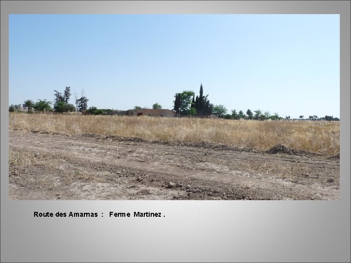 Route des Amarnas : Ferme Martinez. 