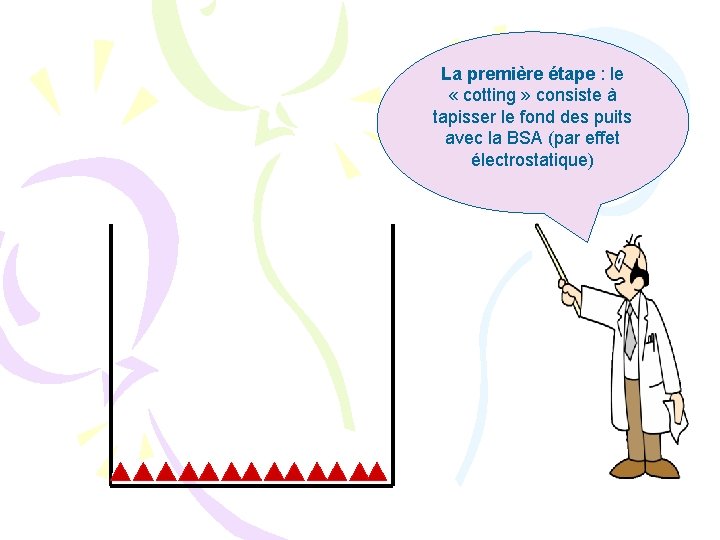 La première étape : le « cotting » consiste à tapisser le fond des