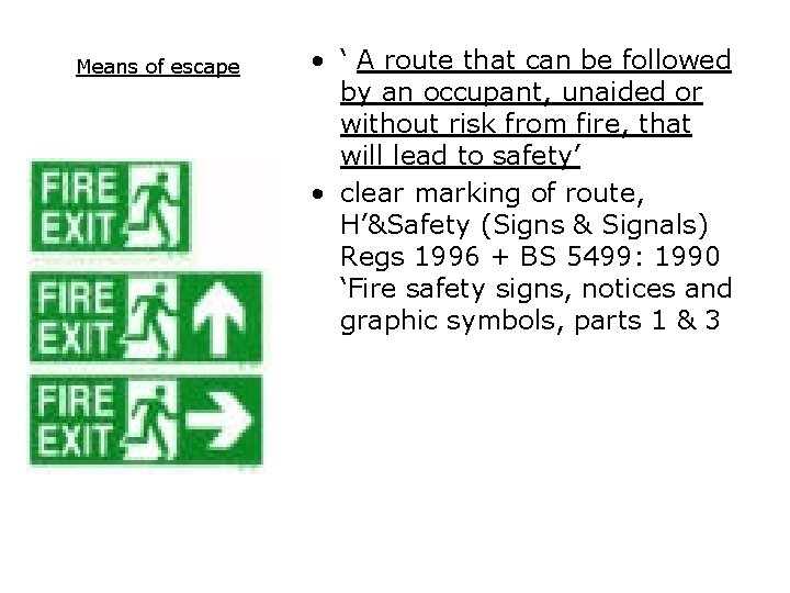 FIRE SAFETY NEBOSH Certificate FIRE SAFETY Aims to