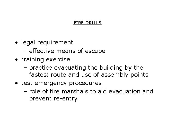 FIRE SAFETY NEBOSH Certificate FIRE SAFETY Aims to