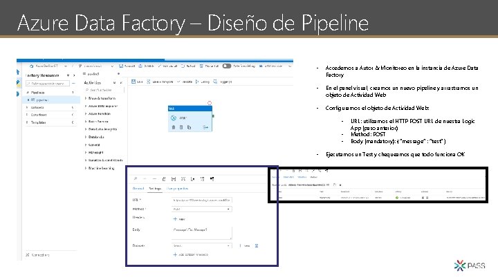 Azure Data Factory – Diseño de Pipeline • Accedemos a Autor & Monitoreo en